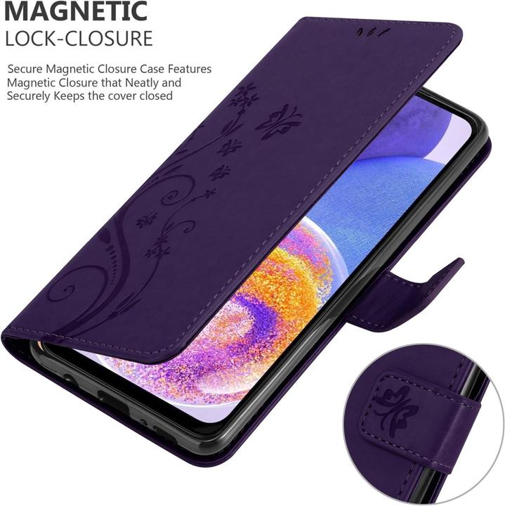 Image du produit Cadorabo Flower Book Housse pour Samsung Galaxy A23 4G (Samsung Galaxy A23)