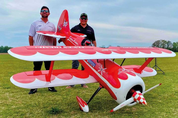Actual product image Extremeflight-RC MUSCLE BIPLANE 200CC Red/White ONLY ON REQUEST! /only on request!