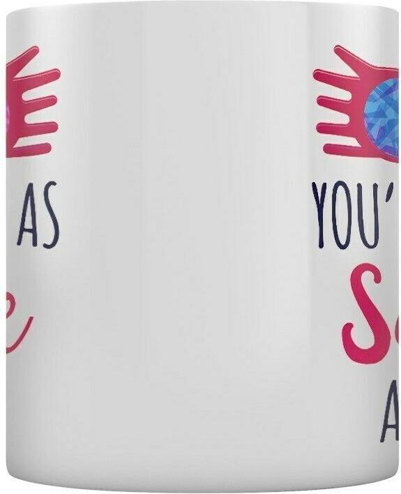 Actual product image Coffee Mug Just As Sane (325 ml, 1x)