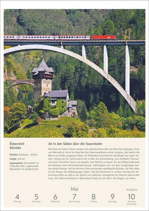 Actual product image Harenberg Zugreiselust Wochen-Kulturkalender 2026 - 53 unvergessliche Reiseerlebnisse