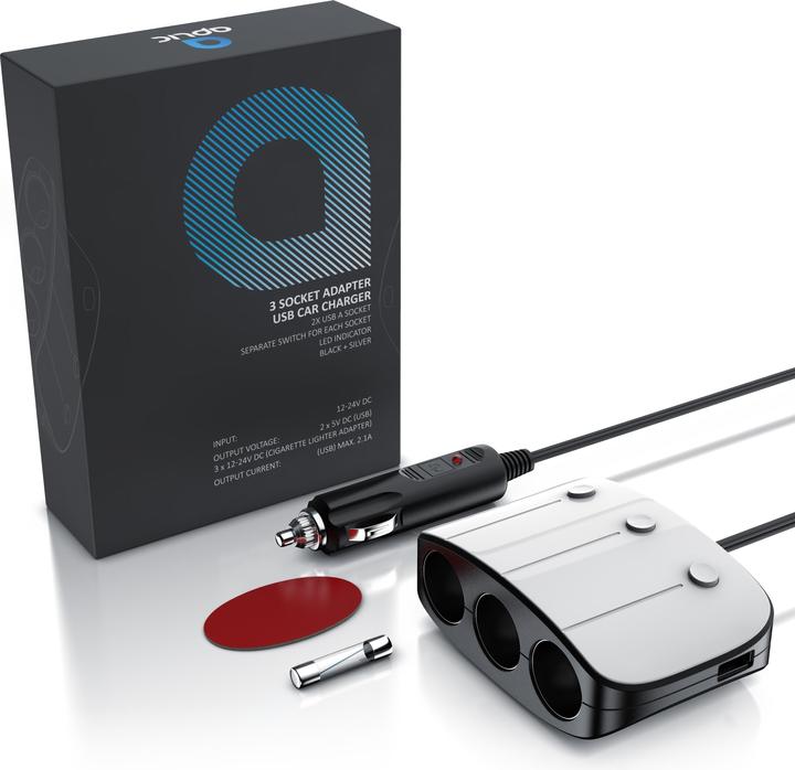 Produktbild Aplic 3-fach Zigarettenanzünder Adapter