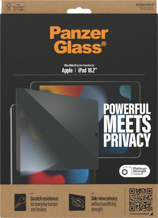 Immagine prodotto PanzerGlass Privacy f. Apple iPad 10.2", CF (1 Pezzo/i, iPad 2019 (7° gene))