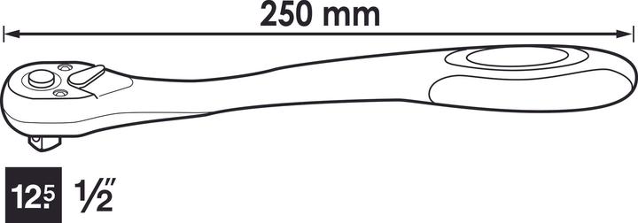 Produktbild Vigor Umschaltknarre 1/2" (1/2")