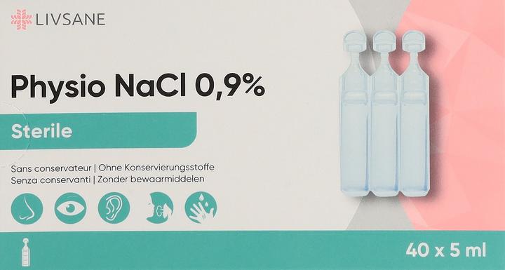 Produktbild Livsane Physio NaCl 0.9 % steril 40 Amp 5 ml