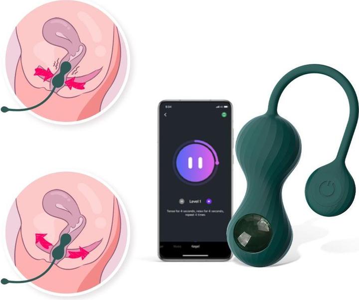 Actual product image Magic Motion Crystal Duo Smart Cone Vibrator with Weight Set