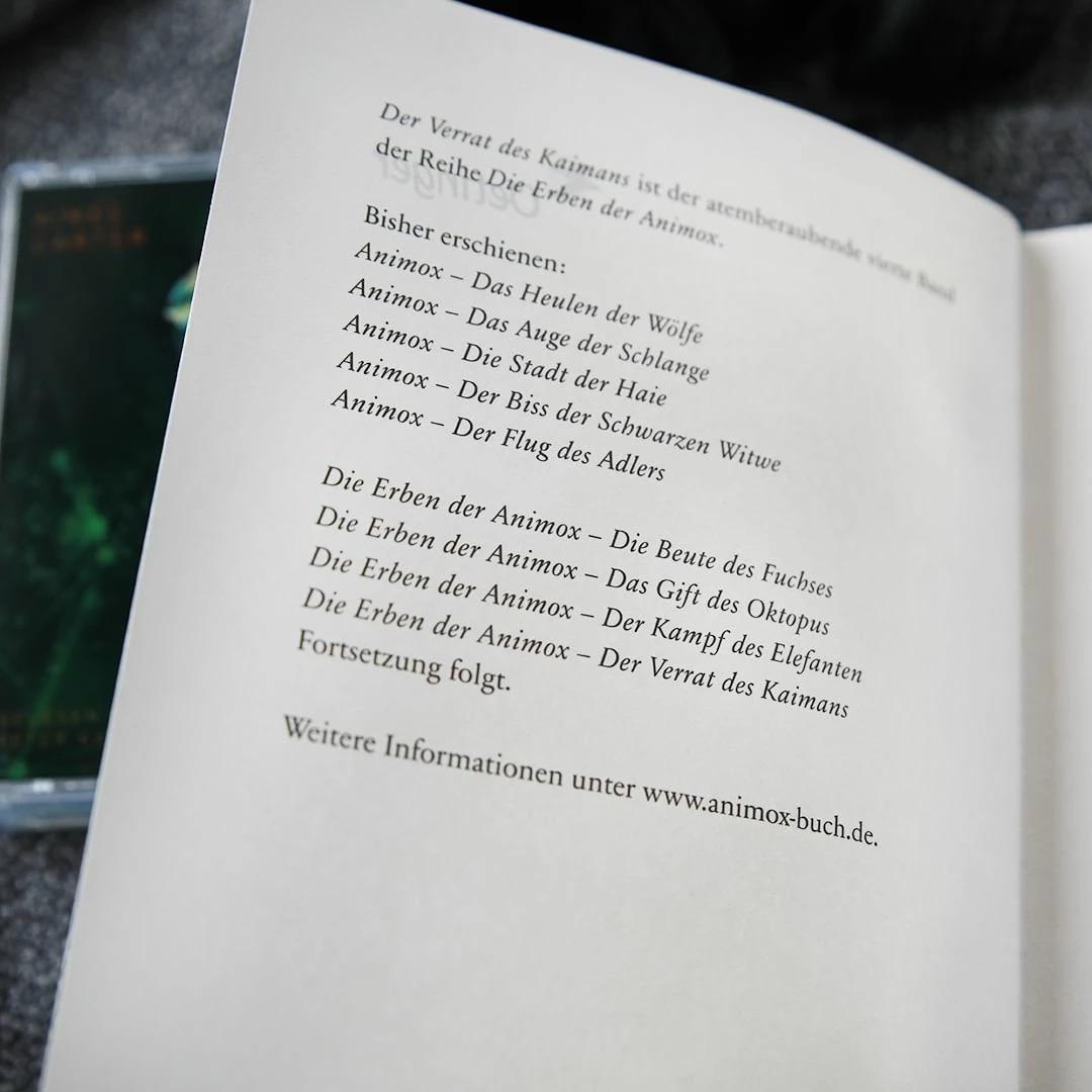 Thumbnail - Die Erben der Animox 4. Der Verrat des Kaimans, Kinderbücher von Frauke Schneider, Aimée Carter