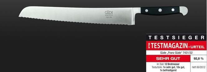 Actual product image Güde Solingen Alpha bread knife (32 cm)