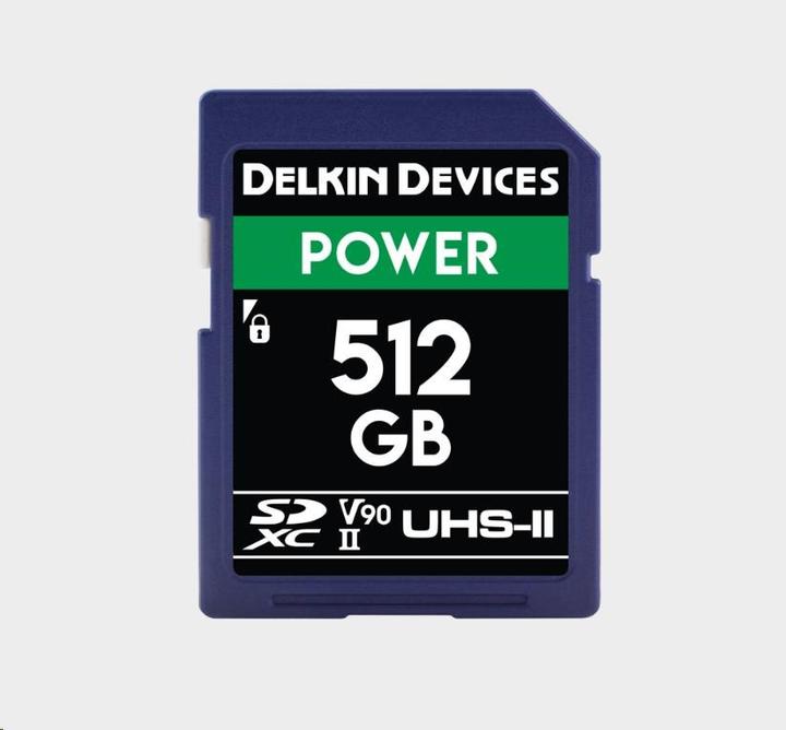 Image du produit Delkin POWER UHS-II (V90) 512GB R:300MB/s W:250MB/s (512 Go, SDXC, UHS-II)