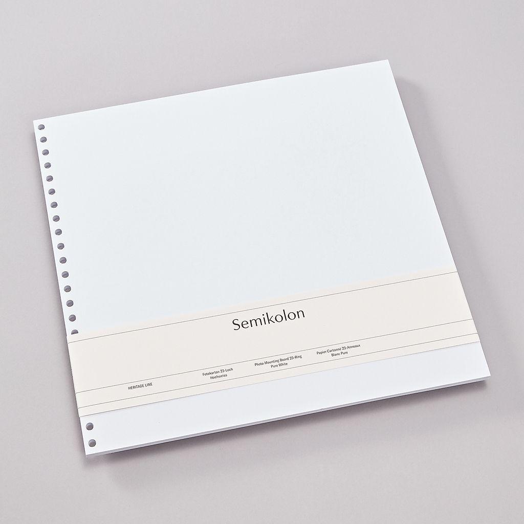 Thumbnail - Semikolon 23 Loch hochweiss, Fotopapier, Weiss