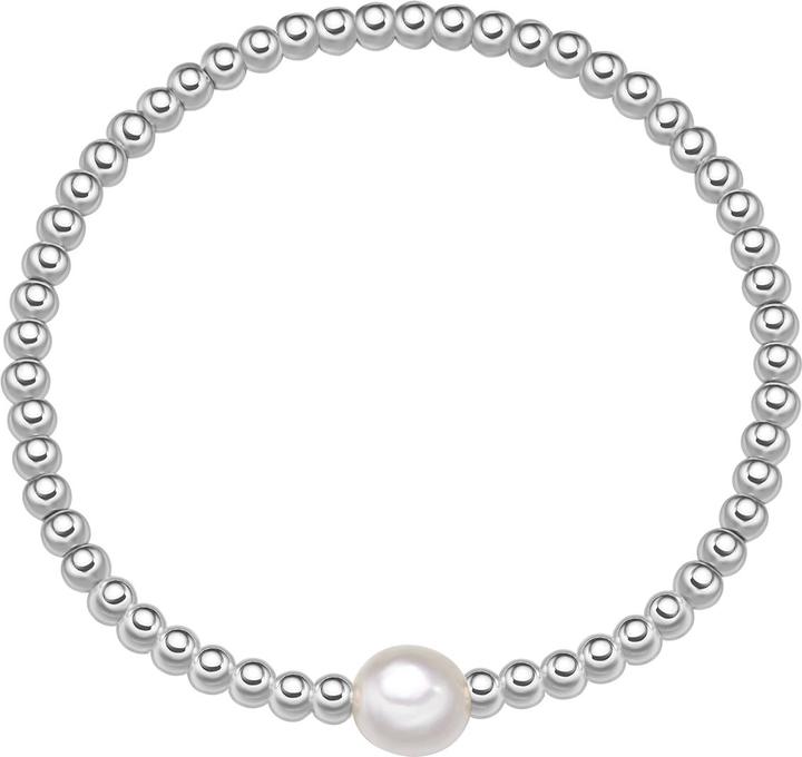 Actual product image Yokoamii Ladies' pearl bracelet metal alloy - 36410 (21 cm, Metal alloy)
