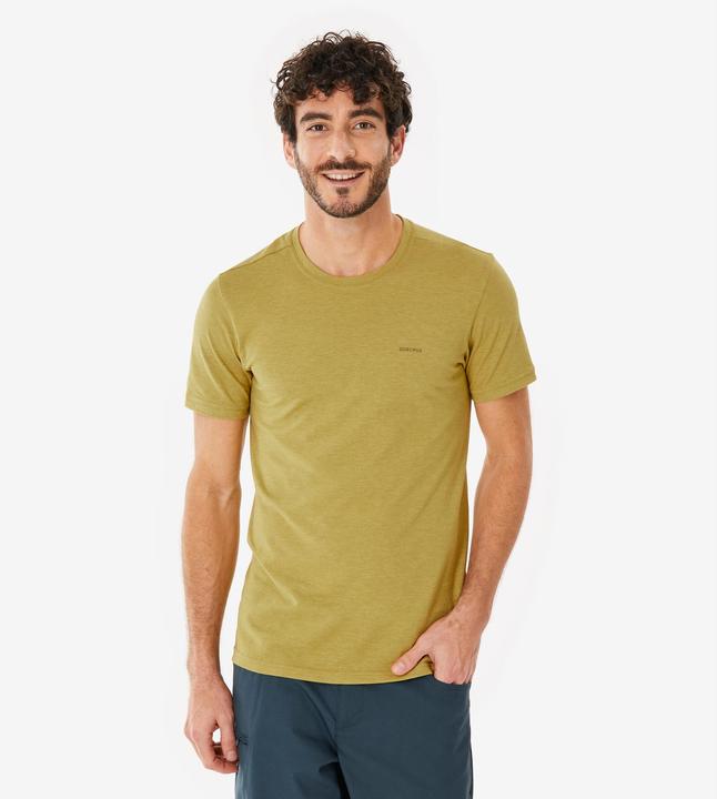 Actual product image Quechua Wandershirt Herren kurzarm - NH500 Fresh khaki (S)