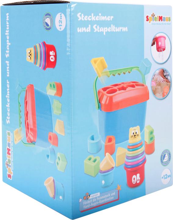 Immagine prodotto Spielmaus Torre impilabile per bambini e scatola a innesto