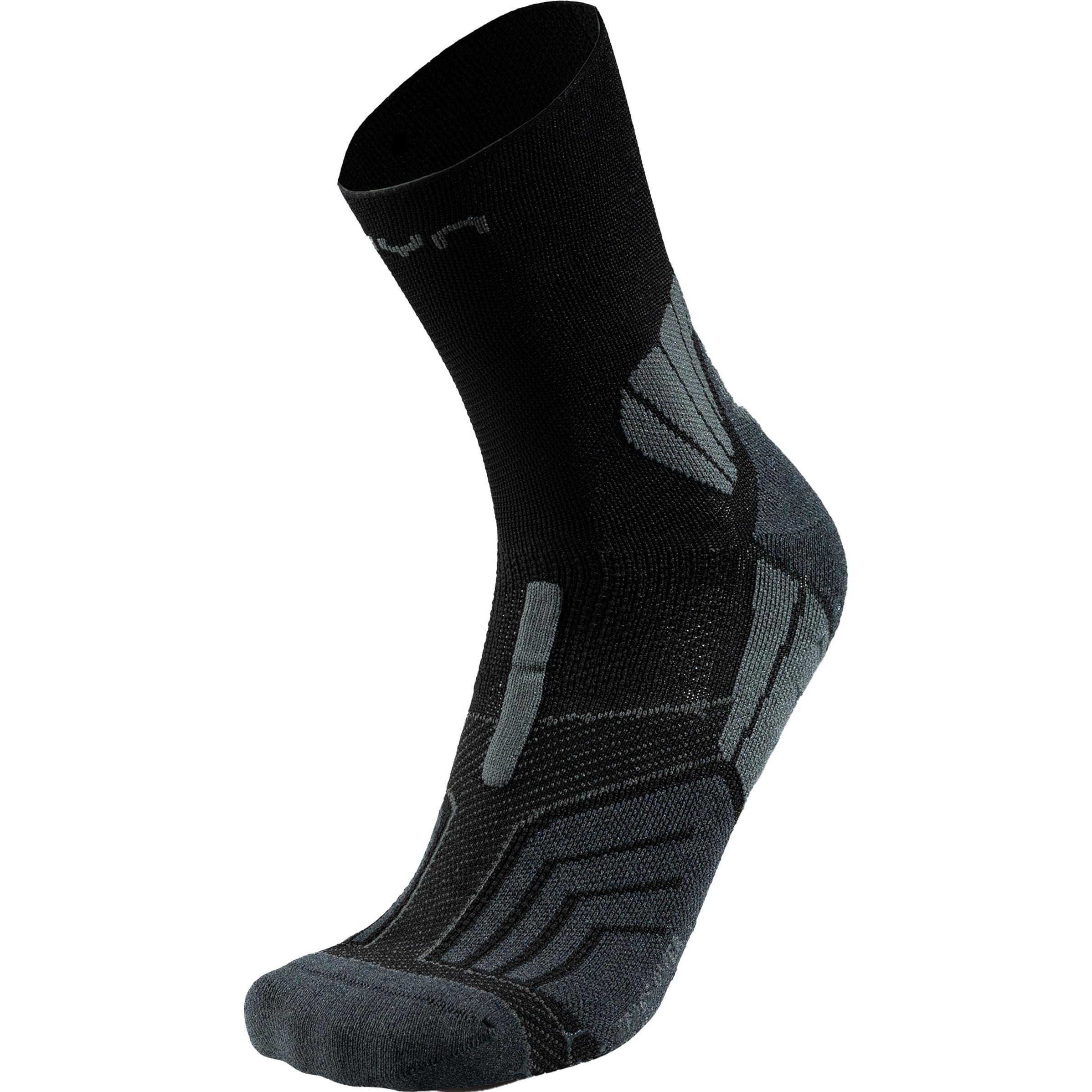 UYN, Herren, Sportsocken, Cross Over Grip (45 - 47), Schwarz