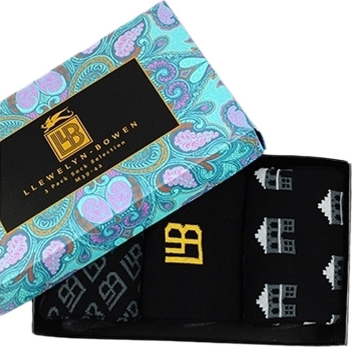 Image du produit Laurence Llewelyn-Bowen Chaussettes Monoglam (pack de 3) (Lot de 3, M)
