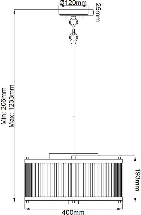 Actual product image Elstead Lighting Corona pendant light E27 triple white satinised lacquered, polished (E27)