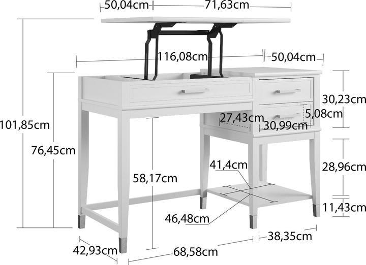 Produktbild CosmoLiving Westerleigh (115 x 49 x 77 cm)