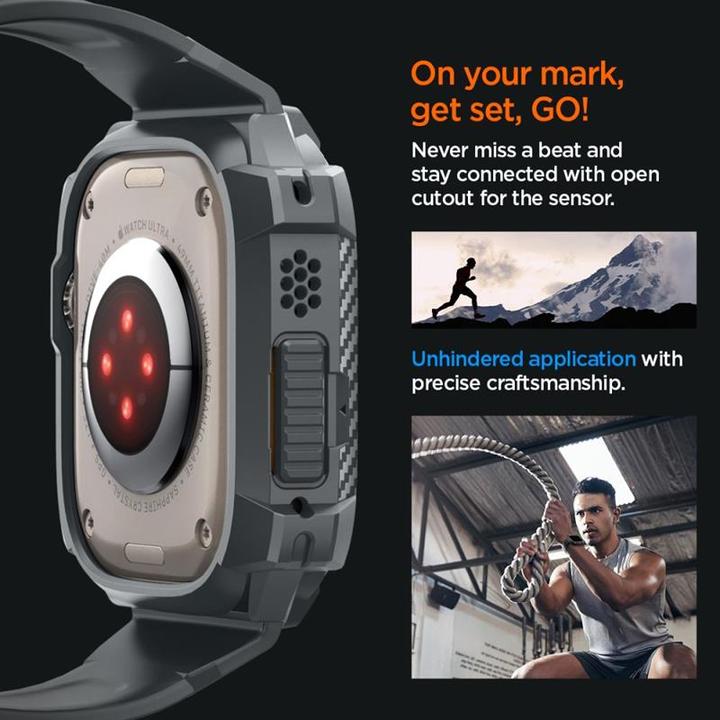 Immagine prodotto Spigen Appl Watch Ultr 2/1 RugArmProDkGr