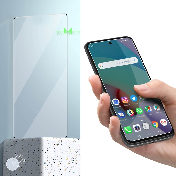 Produktbild Avizar 9H Härtegrad Glas-Displayschutzfolie (1 Stück, Xiaomi Redmi 10)