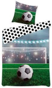 BrandMac Bed Linen - Junior Size 100 x 140 cm - Football (1000748) (100 x 140 cm, 140 x 200 cm, 60 x 63 cm)