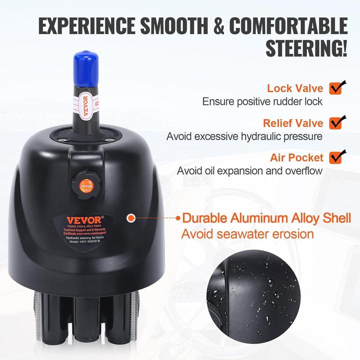 Actual product image Vevor Hydraulic Outboard Steering System
