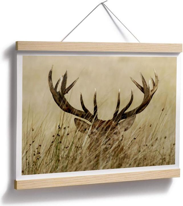 Produktbild Trenddeko Wachsamer Hirsch (60 x 50 cm)