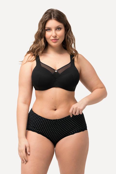 Produktbild Ulla Popken Hipster, 3er-Pack, Streifen / Punkte / uni (50, 52)
