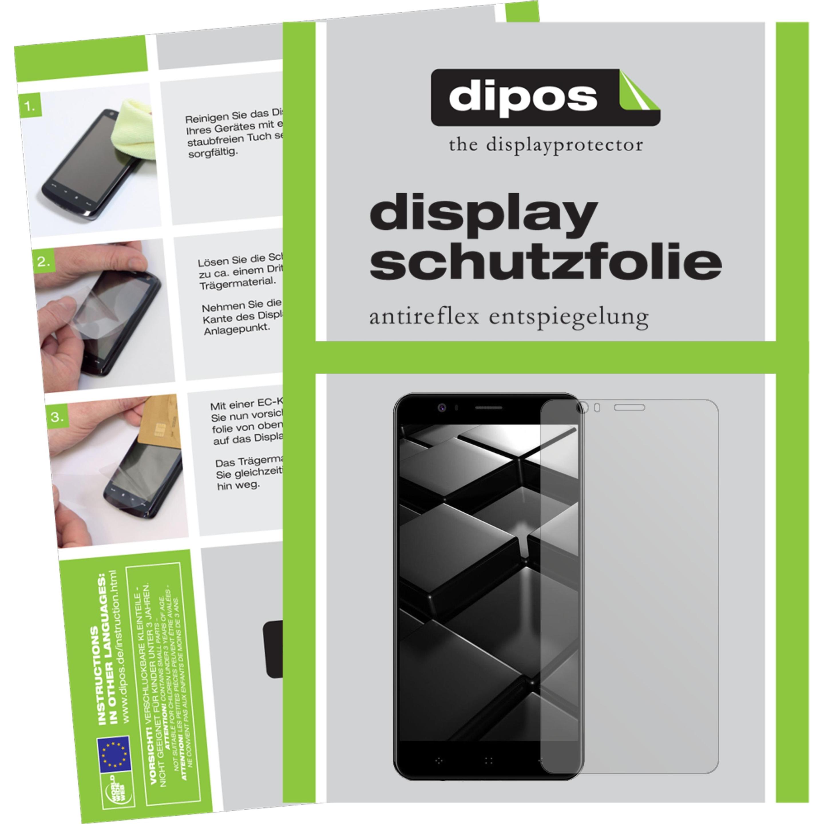 Dipos Displayschutzfolie Antireflex (5 Stück, Elephone P8 Mini), Smartphone Schutzfolie, Transparent