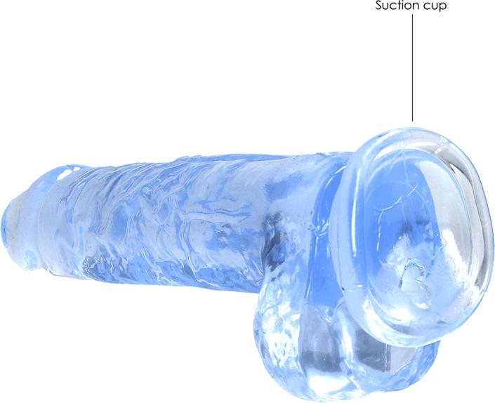 Actual product image RealRock 8" / 19 cm Realistic Dildo with Balls