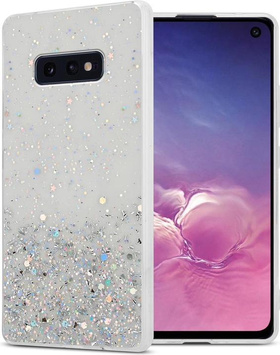 Actual product image Cadorabo TPU cover sparkling glitter (Samsung Galaxy S10e)