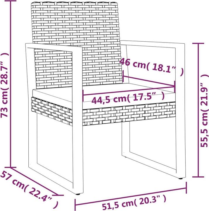 Produktbild vidaXL Garten Lounge Set