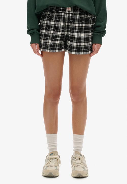Produktbild Superdry Karierte Baumwollshorts mit Elastikbund (XL)