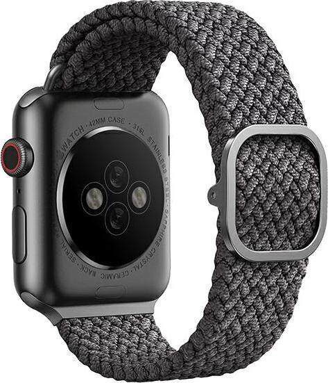 Produktbild Uniq Aspen Bracelet Tresse Apple Watch 44 42mm Gris Granite (Weavex™)