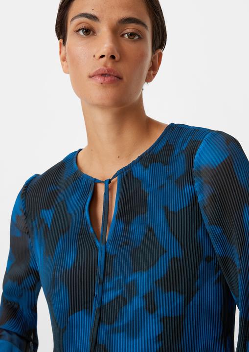 Produktbild Comma Bluse Chiffonbluse mit Plisseefalten (34)