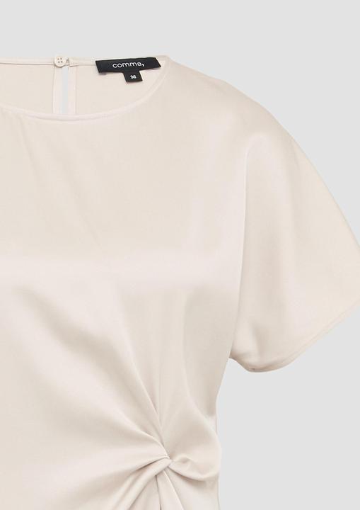 Produktbild Comma Kleid Fliessendes Satinkleid mit Knotendetail (38)