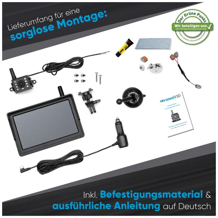 Actual product image OmniVID Equi-Cam mit 5 Zoll Monitor