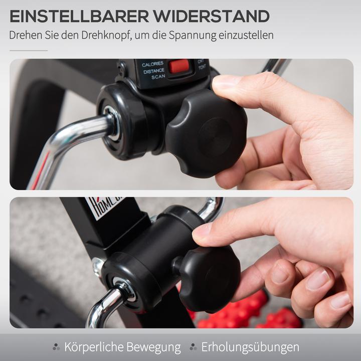 Actual product image Homcom Pedaltrainer Stahl Schwarz