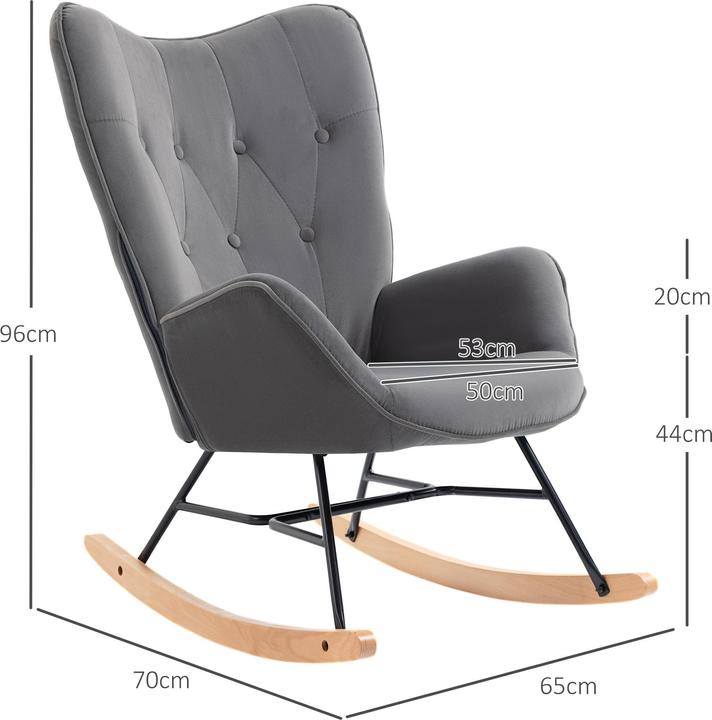 Produktbild Homcom Schaukelstuhl