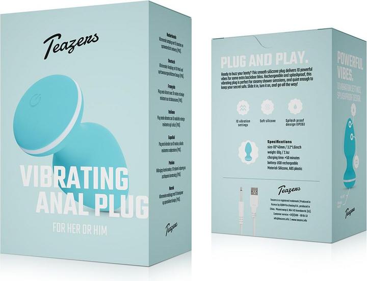 Produktbild Cala Azul Blanca Vibrierender Analplug Azul