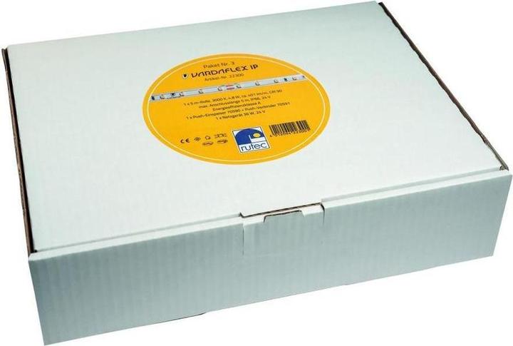 Rutec Continuous row 4.8W/m VARDAflex IP ws 3000K LED non-replaceable 70pcs/m IP66 AC (500 cm, Indoor)