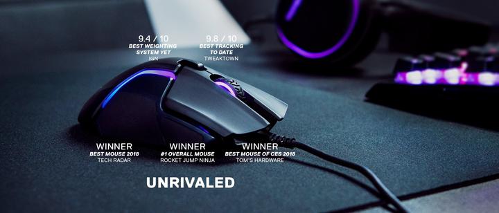 Immagine prodotto SteelSeries Rival 600 RGB 12000 CPI TrueMove3+ Doppio Mouse Ottico da Gioco 62446 (Cablato)