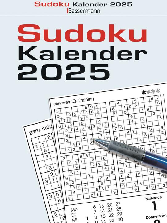 Actual product image Sudoku calendar 2025 - the popular tear-off calendar with 800 number puzzles