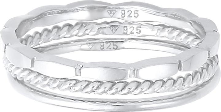 Produktbild Elli Geo, Ring Set, Twisted (54, 925 Silber)