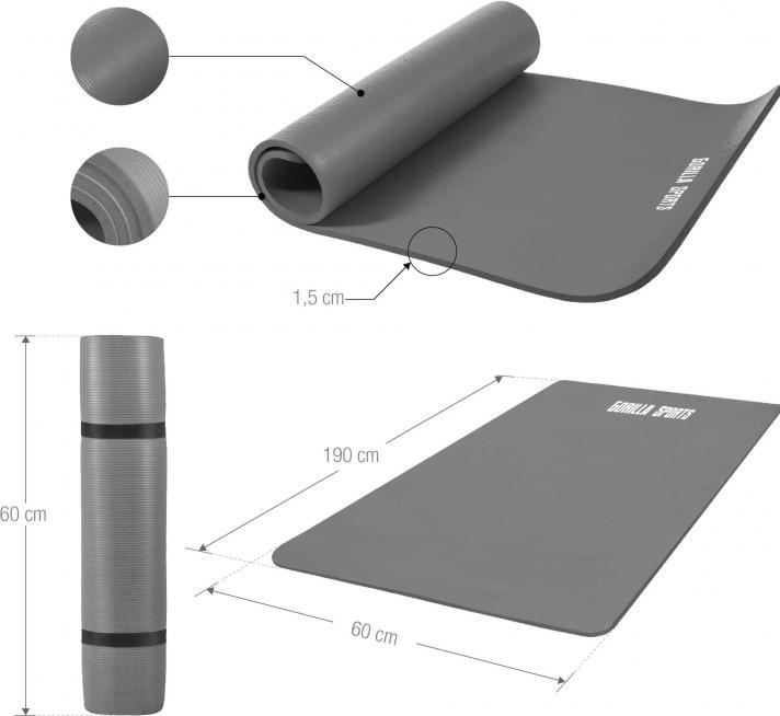 Produktbild Gorilla Sports Yogamatte (15 mm)