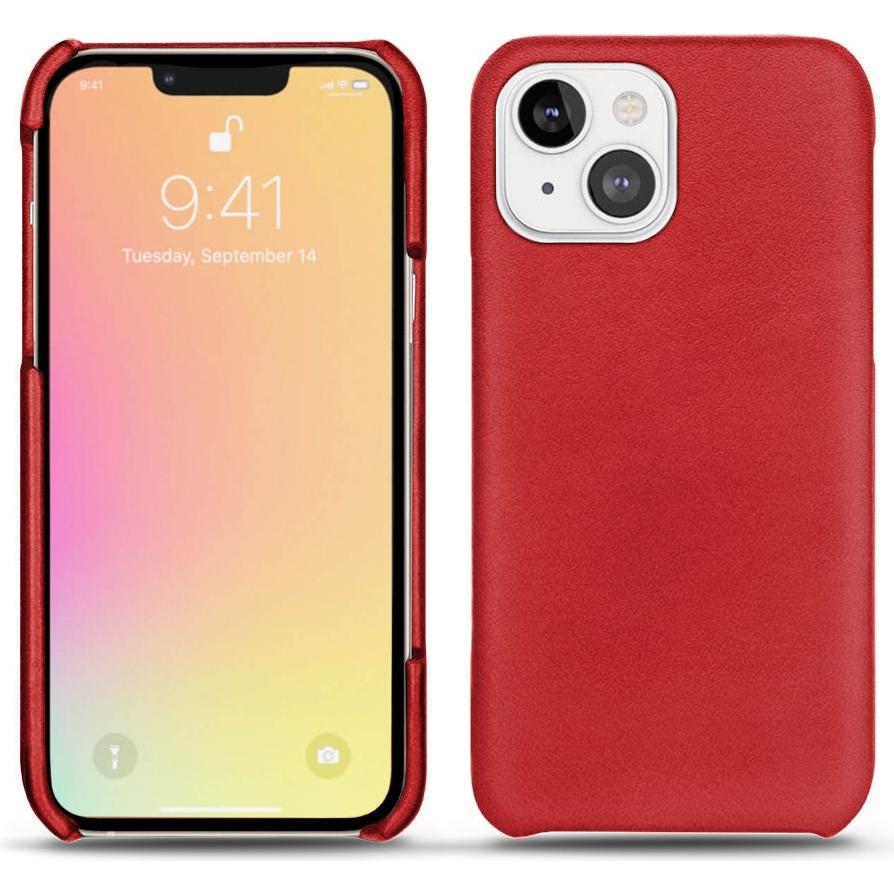 Noreve Lederschutzhülle (Apple iPhone 13), Smartphone Hülle, Rot