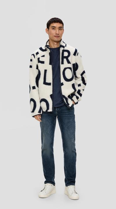 Produktbild s.Oliver T-Shirt Meliertes Langarmshirt (XXL)