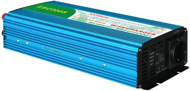 Actual product image Techline ESC300-S 300W/12V Sine Wave Inverter with Charger