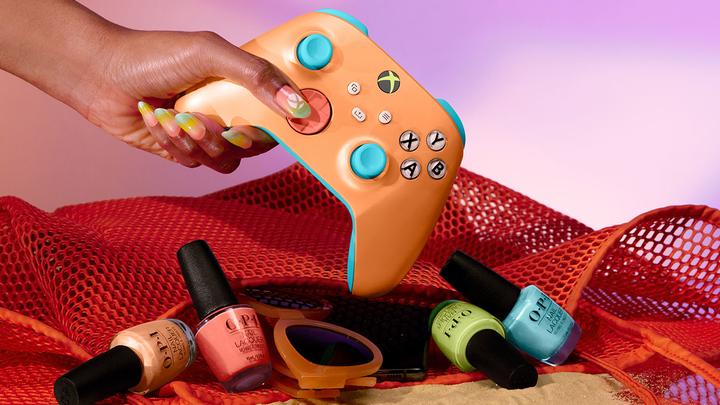 Image du produit Microsoft Manette sans fil Xbox - Sunkissed Vibes OPI (édition spéciale) (Xbox Series X, Xbox Series S, Xbox One X, Xbox One S, PC)