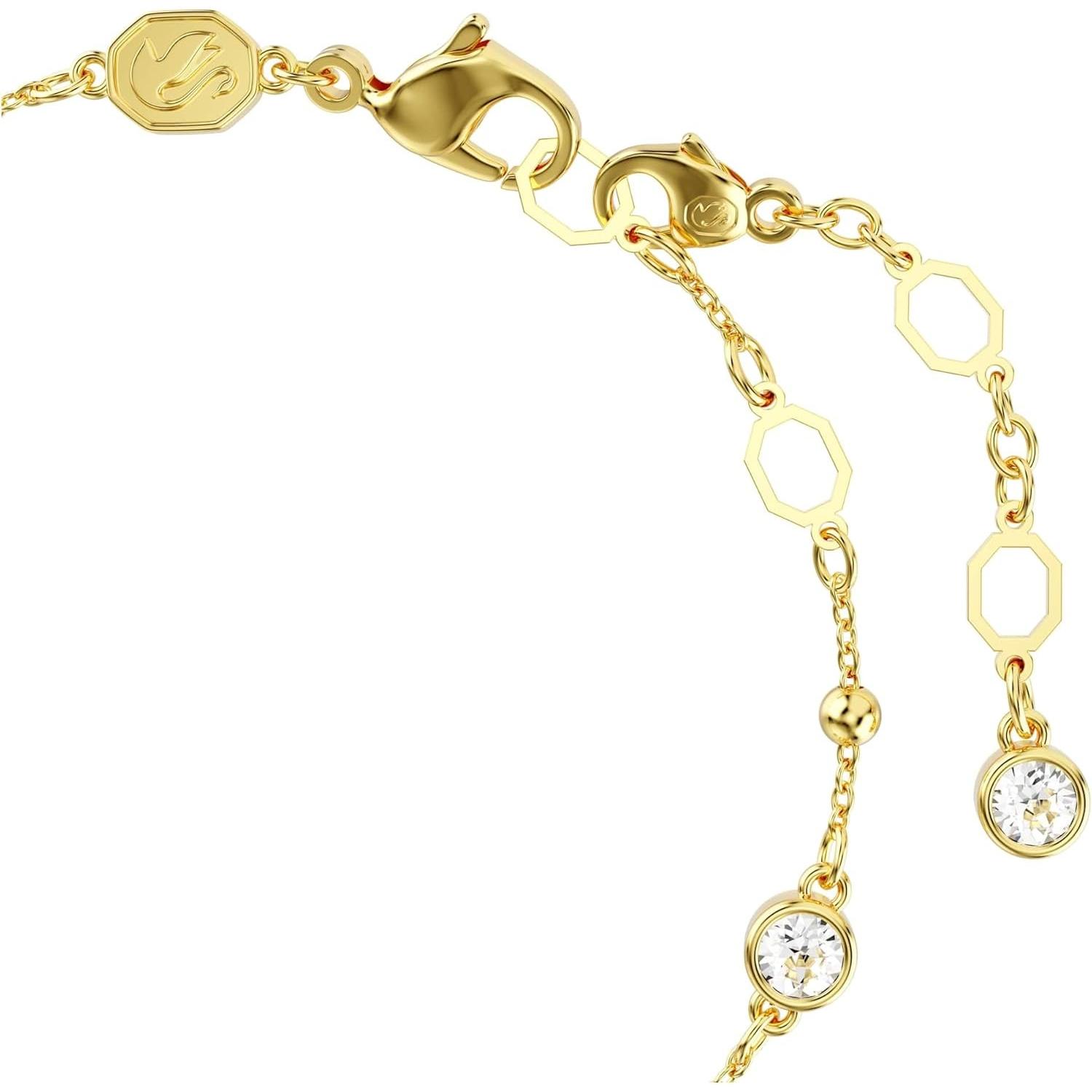 Swarovski, Bracciale, Bracciale In Ambra Taglio Rotondo In Oro Bianco, (Metallo Swarovski)