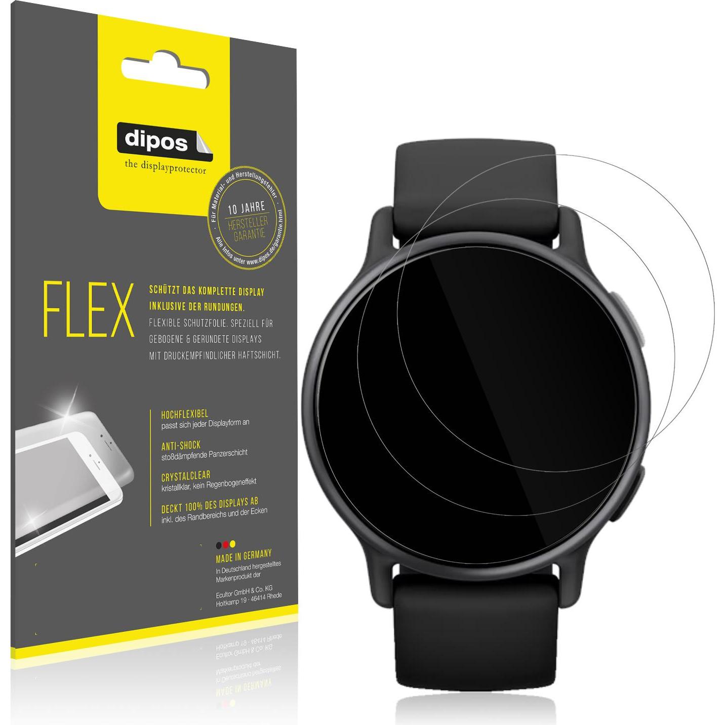 Dipos 3D Full Cover Schutzfolie, Smartwatch Schutzfolie, Transparent