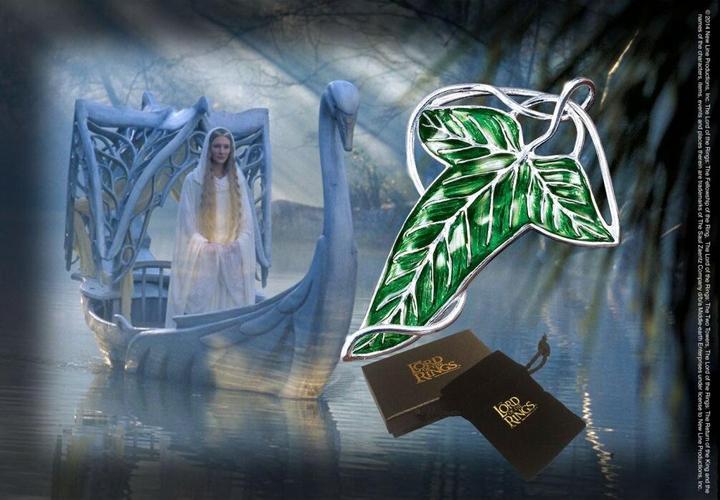 Produktbild Noble Collection Herr der Ringe Brosche Elbische Blattbrosche (versilbert)